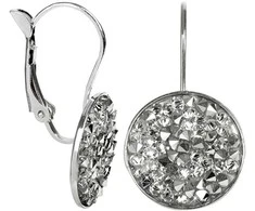 Levien Elegantiški Rocks Crystal Cal auskarai