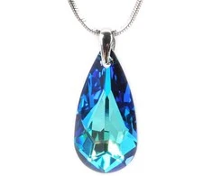 Levien Delicate Drop Necklace Bermuda Mėlyna