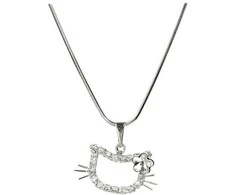 Levien Girls' pakabukas Cat with flower Crystal