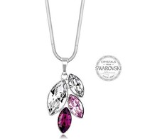 Levien Navette violetinė crystals pakabukas