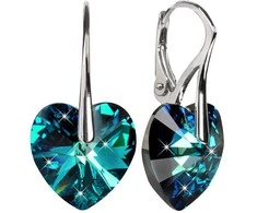Levien Romantic earrings Heart Bermuda Mėlyna