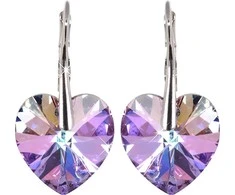 Levien Romantic Heart Auskarai Vitrail Light