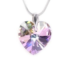 Levien Romantic Heart Necklace Vitrail Light