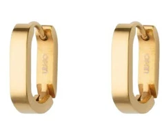 Liu Jo Delicate auksinis-plated oval earrings LJ3006
