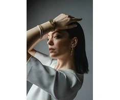 Liu Jo Dvigubai paauksuota apyrankė su sintetiniais perlais LJ3027