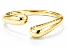 Liu Jo Gold-plated open steel ring LJ2387M