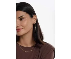 Liu Jo Long dangle earrings with zircons LJ2468