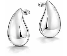 Liu Jo Matching Tear Drop Steel Earrings LJ2720