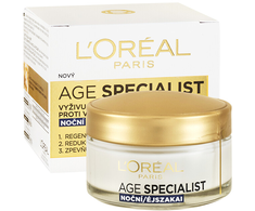 L'Oréal Paris Age Specialist 65+ Night Skin Kreminis moterims, 50 ml
