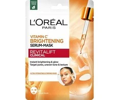 L'Oréal Paris Revitalift Clinical Vitamin C Brightening Serum-Mask Face Mask moterims, 26 g