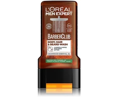 L'Oréal Paris Men Expert Barber Club Body, Hair &amp; Beard Wash Dušo želė vyrams, 300 ml