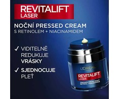 L'Oréal Paris Revitalift lazerinis Pressed-Kreminis Night Night Skin Kreminis moterims, 50 ml