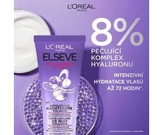 L'Oréal Paris Elseve Hyaluron Plump naktinė kreminis plaukų kaukė
