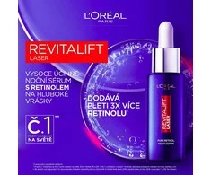 L'Oréal Paris Revitalift lazerinis Pure Retinol Night Serum Skin Serum moterims, 30 ml