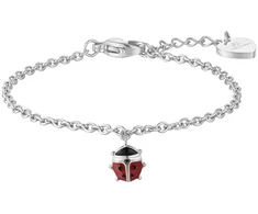 Luca Barra Girls' steel bracelet Ladybug for luck JB103