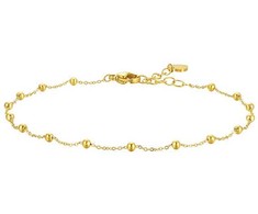 Luca Barra Minimalist auksinis-plated anklet with balls CV165