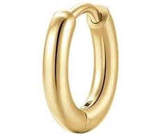 Luca Barra Minimalist single earring made of auksinis-plated steel OK1579