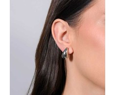 Luca Barra Steel earrings Tear Drop OK1369