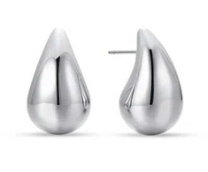 Luca Barra Steel earrings Tear Drop OK1369