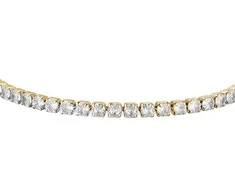 Luca Barra Tennis auksinis-plated bracelet with clear crystals BK2362