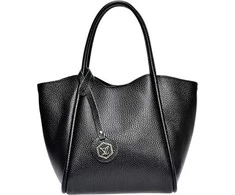 Luisa Vannini Women's leather handbag LV WH 1943T Nero