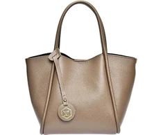 Luisa Vannini Women's leather handbag LV WH 1943T Fango