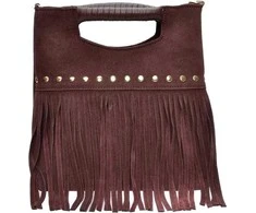 Luisa Vannini Women's leather handbag LV 8189T Bordo