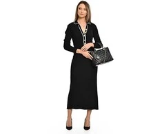 Luisa Vannini Women's leather handbag LV WH 2209T Nero