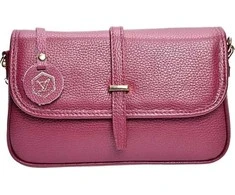 Luisa Vannini Women's leather crossbody handbag LV 1938 Vino