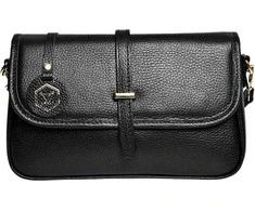 Luisa Vannini Women's leather crossbody handbag LV 1938 Nero