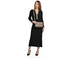 Luisa Vannini Women's leather crossbody handbag LV 1938 Fango