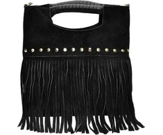 Luisa Vannini Women's leather handbag LV 8189T Nero