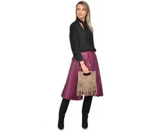 Luisa Vannini Women's leather handbag LV 8189T Fango