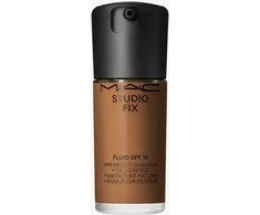 Matinis makiažo pagrindas MAC Studio Fix Fluid SPF 15 24HR Matte Foundation + Oil Control, spalva: NC60, 30 ml