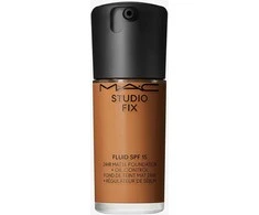 Matinis makiažo pagrindas MAC Studio Fix Fluid SPF 15 24HR Matte Foundation + Oil Control, spalva: NC47, 30 ml