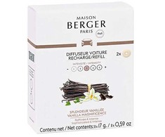 „Maison Berger Paris Vanilla Magnificence“ automobilio kvapo difuzoriaus papildymas, 2 vnt.