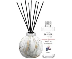 Maison Berger Paris Dovanų rinkinio aromato difuzorius Marbrure Baltas + Liliflora pildymas 180 ml