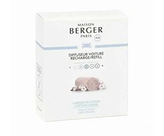 Drėkintuvas Maison Berger Paris Replacement refill for car diffuser Pure cotton Cotton Care ss (Car Diffuser Recharge/Refill) 2 pcs