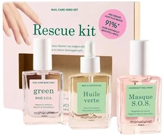 Manucurist Nagų priežiūros rinkinys „Rescue Kit“, 3 x 15 ml