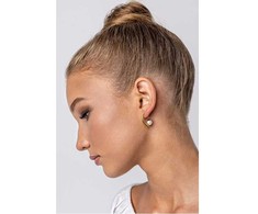 Marc Malone Auksuoti auskarai su dirbtiniu perlu Jennifer Baltas Earrings MCE24025G