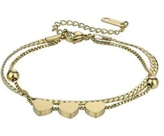 Marc Malone Charming double bracelet for women MCB24007G