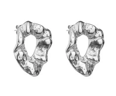 Marc Malone Dizainerio plieniniai auskarai Haisley Sidabrinis Earrings MCE24014S