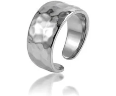 Marc Malone Distinctive open steel ring Olina MCR260792S