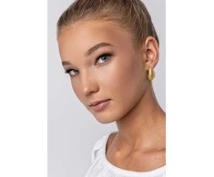 Marc Malone Elegant auksinis-plated earrings MCE24040G