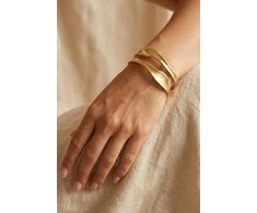 Marc Malone Elegant auksinis-plated solid bracelet Talina MCB260613G