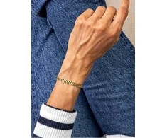 Marc Malone Elegantiška paauksuota plieninė apyrankė MCB24027G