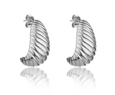 Marc Malone Elegant steel earrings MCE24040S