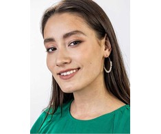 Marc Malone Fashion auksinis-plated hoops Naomi Baltas Earrings MCE23029G