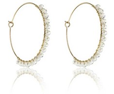 Marc Malone Fashion auksinis-plated hoops Naomi Baltas Earrings MCE23029G