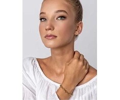 Marc Malone Auksuota grandininė apyrankė Elisa Gold Bracelet MCB24012G